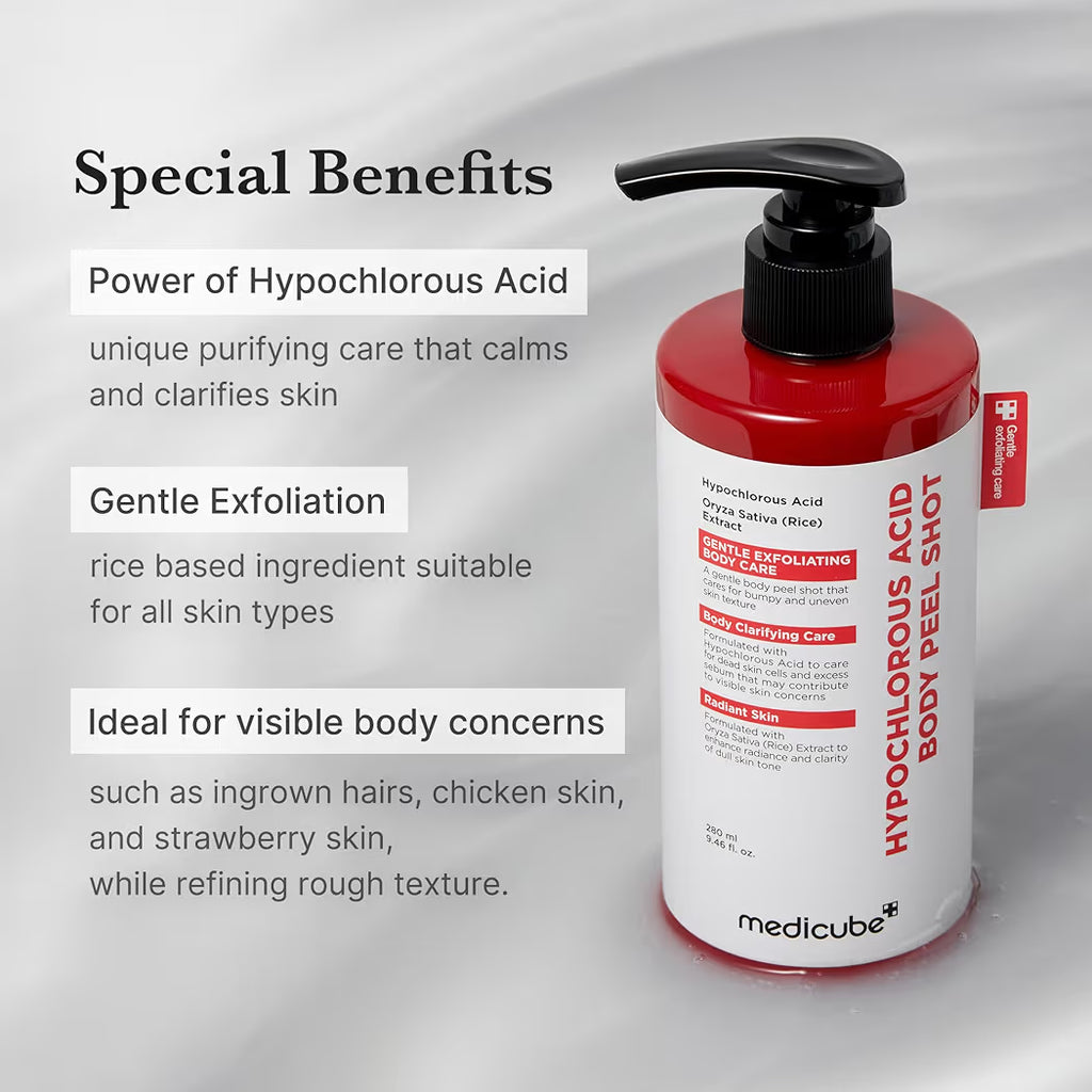 Hypochlorous Acid Body peel shot